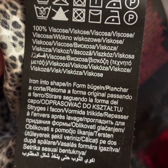 VERO MODA NWT Animal Print & Lace Hem Blouse - Picture 8 of 9